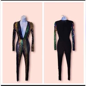 Sequined Party Jumpsuit XS-S